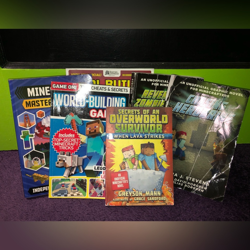 Minecraft Paperback Book Lot